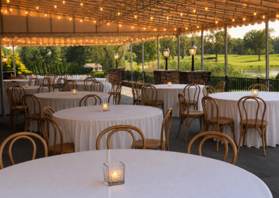rock spring golf club outdoor wedding patio west orange n